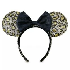 Disney Parks Mini Backpack Ears Set Minnie Mouse Sequin Cheetah Loungefly -LOUNGEFLY Store leopardmmears