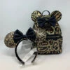 Disney Parks Mini Backpack Ears Set Minnie Mouse Sequin Cheetah Loungefly