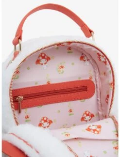 Sanrio Mini Backpack My Melody Fluffy Mushroom -LOUNGEFLY Store mmf4