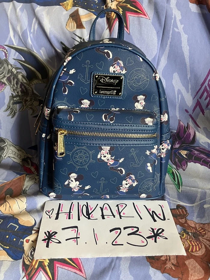 Disney Mini Backpack Minnie Mouse Sailor AOP Loungefly 1 Disney Mini Backpack Minnie Mouse Sailor AOP Loungefly